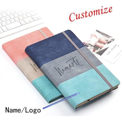 Creative Logo Name Customize A5 Notebook Colorful Writing Pads Planner School Office Supplies for Student Diary Gift