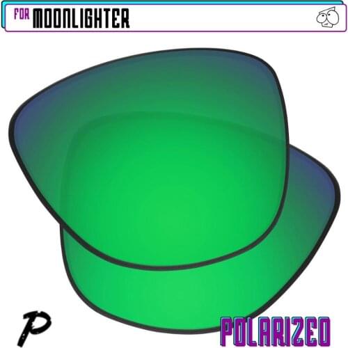 EZReplace Polarized Replacement Lenses for - Oakley Moonlighter Sunglasses - Green P
