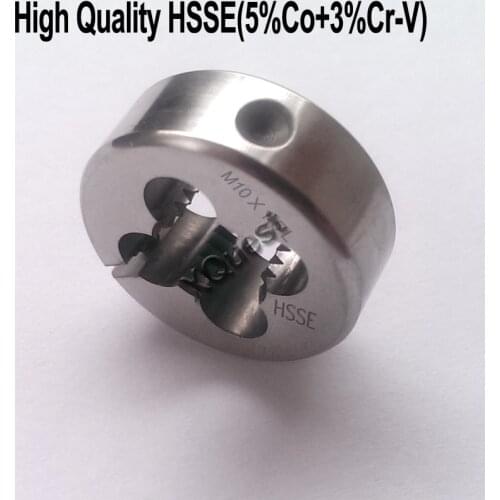 XQuest HSSE Left Hand Round Split Die M2 M2.5 M3 M3.5 M4 M4.5 LH Adjustable dies M5 M6 M7 M8 M9 M10 M12 M14 for stainless steel