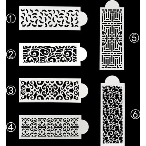 Retro Totem DIY Cake Lace Mold Plastic Template Mat Scatter Duster Spray Flower Decoration Baking Tool Mold