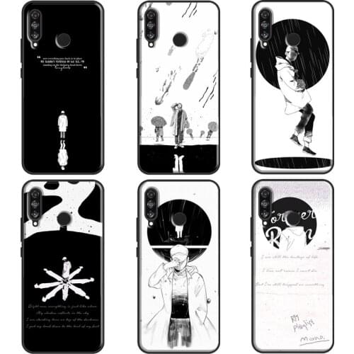 RM Mono Mixtape Case For Huawei P40 Lite P10 P20 P30 Mate 10 20 Lite Mate 30 Pro P Smart Z 2019 Coque