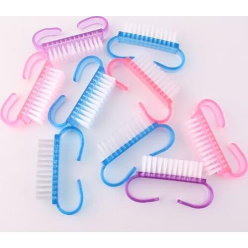 10 Pcs/Lot Cleaning Nail Brush Tools File Nail Art Manicure Pedicure Soft Remove Dust Plastic Dust Cleaning Brushes