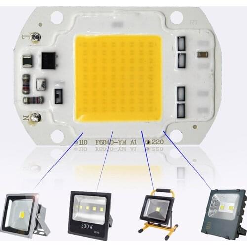 Mycyk AC220V F6040 driverless lamp bead source 20/30/50W whitelight warm light full spectrum LED integrated lamp bead COD Chips