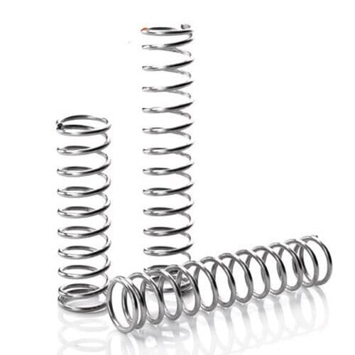10Pcs 1.5mm Wire Diameter 10mm Outside Diameter Stainless Steel Compression Pressure Spring 15mm-50mm Length