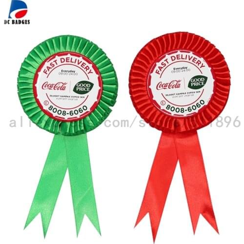 200sets 3"( 75mm) rosette button badge material , without design or pictures mix colors