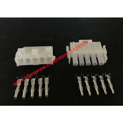 5 Sets 5 Pin Waterproof Female Male Auto Electrical Wire Harness Connector Sealed Car Housing Plug Sockets