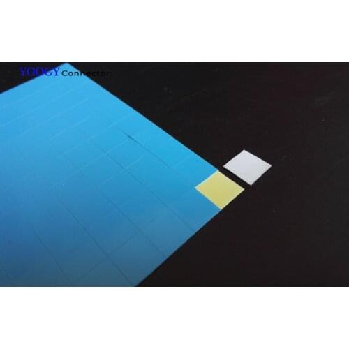 50pcs (3.0cm) 30mm*30mm*0.25mm Double Sided Adhesive Thermal Pad Heat Conductive for LED Panel, PCB, Chip Transistor, Heat Sink
