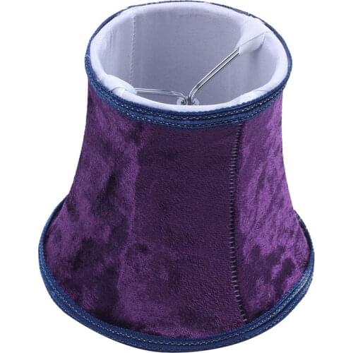 Fabric Clip On Lamp Shade, E14 Handmade Lampshade For Modern European Style Wall Sconce Lamp, Crystal Lamp, Candle Lamp, Table L