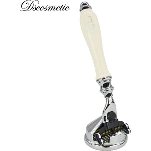Dscosmetic shaving razor with 3sharp blades for man and razor stand