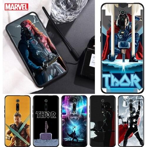 Marvel Avengers Thor For Xiaomi Redmi 9T 9I 9AT 9A 9C 9 8A 8 7A 7 6A 6 5A 5 4X PRO Prime Plus Black Soft Phone Case