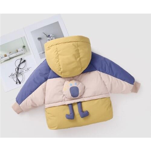 Childrens 2021 Winter Jacket for Girls Boys Cotton Coat Cartoon Outerwear Warm Kids Clothing Toddler Fall Clothes Baby Overcoat