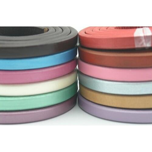 36 Different Colors Available--1 Meter 10.0x6.0mm Real Licorice Greek Leather Cord For Bracelet Making --LCF106