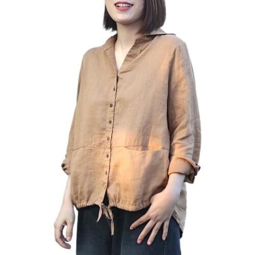Fairynatural Womens Hooded Shirts