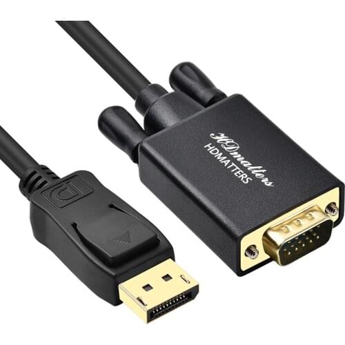 Displayport to VGA cable 1.8m DP to VGA adapter converter cable DP male to VGA male for HP Dell Asus lenovo PC laptop
