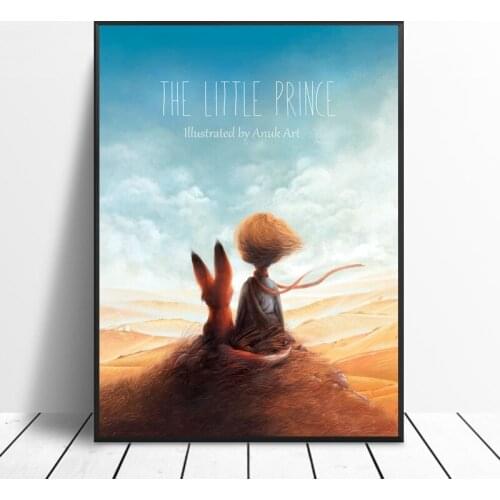 The Little Prince Canvas Painting Art Print Poster Picture Wall Modern Minimalist Bedroom Living Room Decoration