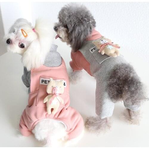 Jumpsuit for Dog Cute Small Dog Clothes Winter Pet Coat Garment Pomeranian Shih Tzu Maltese Bichon Schnauzer Chihuahua Clothing