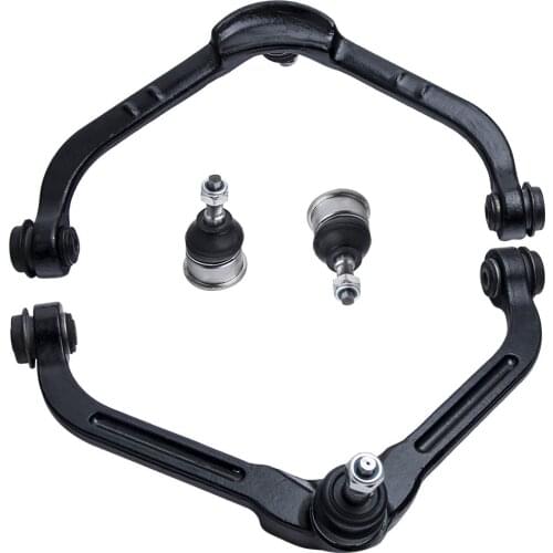 2x Front Upper Control Arm w/Ball Joint Assembly - K3198, K3199 For Jeep Liberty 2002-2004 Black Direct Replacement