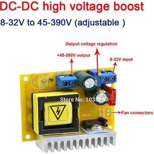 DC-DC high voltage boost module 12V - 24V TO 45-390V 160V 170V 780V adjustable voltage regulator power FOR Nixie Tube ZVS