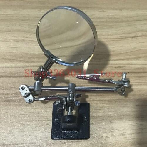 Helping Hand Magnifier Clip Type Loupe Jewelry Watch Repair Tool Desk Magnifier Magnifying Desktop Loupe Repair Tools