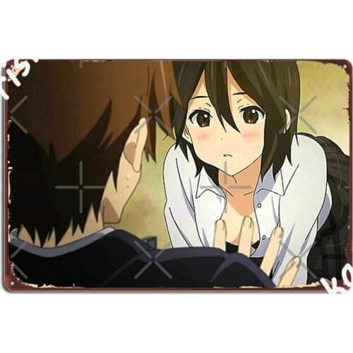 4k Inaba Himeko From Kokoro Connect Metal Signs Club Home pub Garage Designing Wall Plaque Tin sign Posters