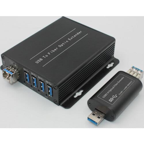 USB3.0 Fiber Extender Industrial Touch Screen Optical Transceiver Kinect Transceiver Fiber Receive 4 USB