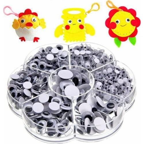 Self Adhesive Giant Wiggly Googly Eyes for DIY Art Craft Toys Children Hand Scrapbooking Hand Decor Animal Eyes Craft Supplies