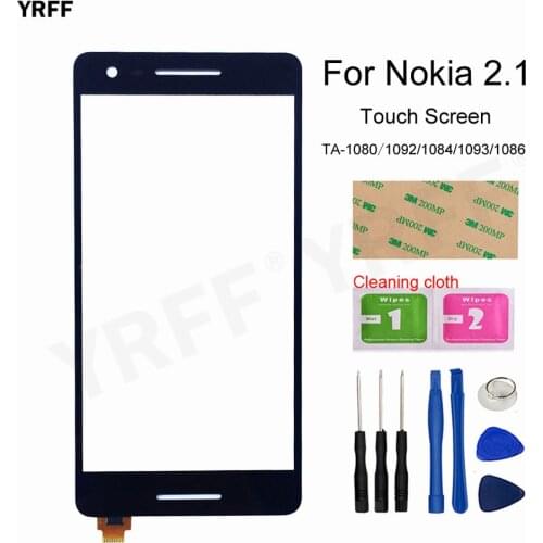 For Nokia 2.1 Mobile Phone Touch Screen Digitizer 5.5" inch For Nokia 2.1 TA-1080 1092 1084 1093 1086 Touch Glass Sensor Parts