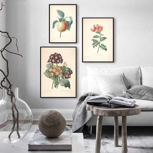 Modern Nordic Style Chinese Style Watercolor Abstract Painting Poster Flower Blooming Painting Decor Frameless Printing