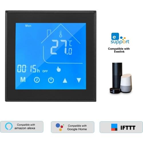 WiFi Smart Thermostat Temperature Controller LCD Programmable for Water Heater APP Control Compatible with Alexa Google GA Type