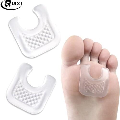 Toe Protector U-Shaped Gel Callus Pads Waterproof Foot Corn Protector Sticker Reduce Rubbing Reusable Callus Cushions