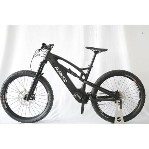 Custom version 27.5inch Ultralight Soft Tail Double Suspension Carbon Fiber Ebike bafang Electric Powered Mountain Bike EMTB