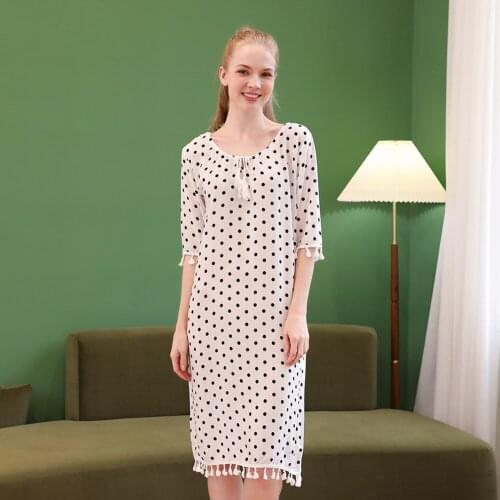 Women Nightgowns Sleepshirts Sleepwear Cute Dress Short Sleeve Nightwear Casual Summer cotton sleepwear dress women pyjamas