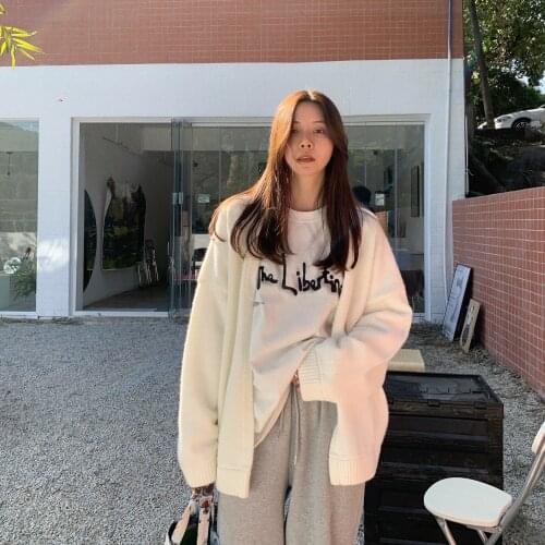 Fall 2021 Women Clothing Oversize Womens Sweaters Autumn Vintage Loose Winter Sweater Knitted Women Cardigan Knit Button Maxi