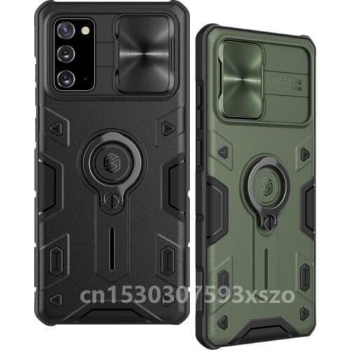 10PCS Nillkin Top Sale for Samsung Note 20 Ultra Case slide cover camera protect with phone ring mobile phone case cover