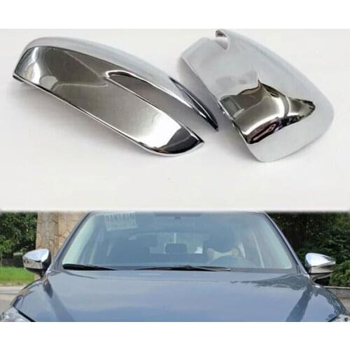 2Pcs Chrome ABS Side Door Rearview Rear View Mirror Cap Trim Cover Protector Frame Decoration for CX-5 CX5 2015 2016 Car Styling