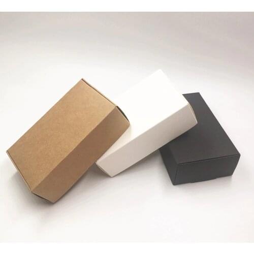 20pcs Brown/white/black Handmade gift boxes, Love Handmade Candy Box,Kraft paper packing strong Box Handmade nougat/chocolate