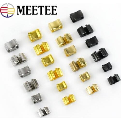 50pcs Zipper Stopper Non-slip for 3# 5# 8# 10# Close-end Metal Zippers Zip Repair Kit Replacement DIY Accessories Tailor Tools