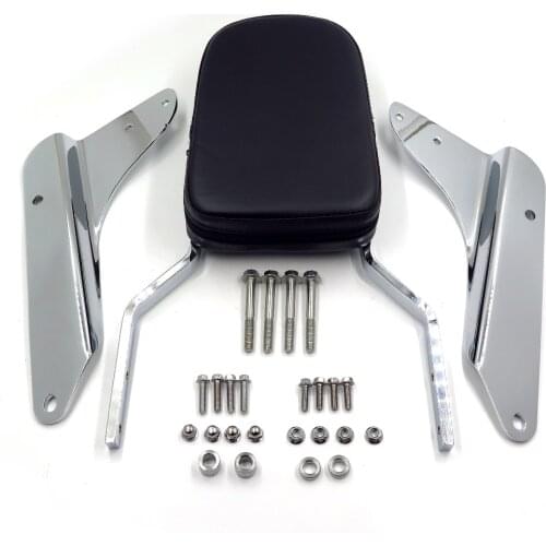 Aftermarket motorcycle parts Skull Backrest Sissy Bar Leather Pad for 1998-2007 Honda Shadow VLX 600 VT600C