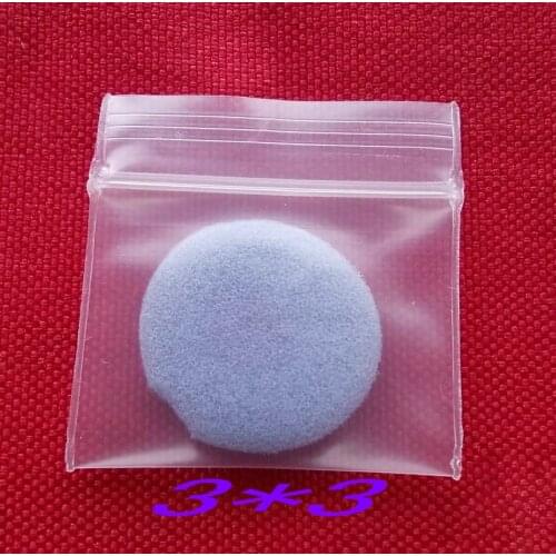 Almacenamiento Comida 300pcs Wxl: 3x3cm Thickness 200microns Pe Zipper Plastic Transparent Bag , lock Clear Packaging Bags