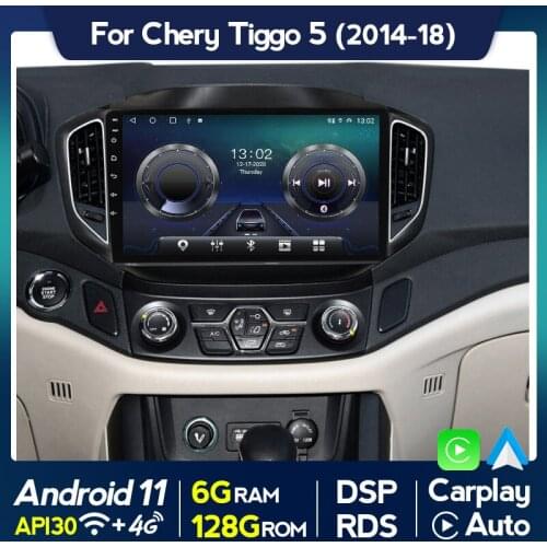 Android 11 Carplay Auto Car Radio Multimedia Player For Chery Tiggo 5 2014 2015 2016 2017 2018 GPS Navigation Stereo Receiver FM