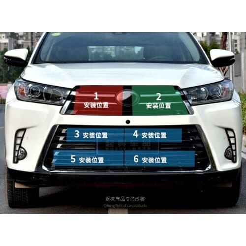 Car water tank in the net protection net cover modification for Toyota Highlander 2015-2017 insect net