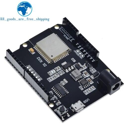 TZT For Wemos D1 ESP32 ESP-32 WiFi Bluetooth 4MB Flash UNO D1 R32 Board Module CH340 CH340G Development Board For Arduino