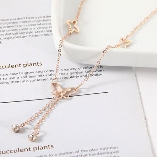 Hot Sale Butterfly Pendant Tassel Rhinestone Anklets Foot Chain Yoga Beach Leg Bracelet Handmade Anklet Jewelry Wholesale Gifts