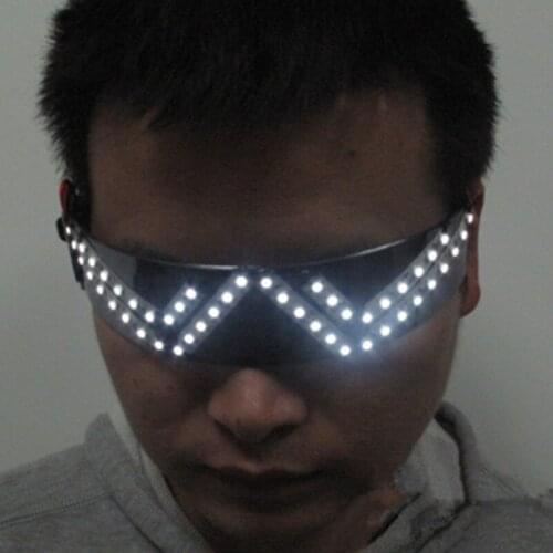 Good Quality Led Illuminate Masquerade Mask Luminous Flash Lighting Party LED Glasses Event Party Supplies Free Shipping