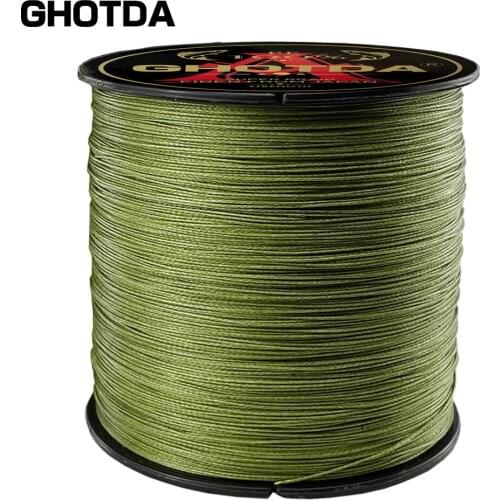 GHOTDA 4 Strands 300M PE Braided Fishing Line 10-80LB Multifilament Fishing Line Smooth for Carp Fishing