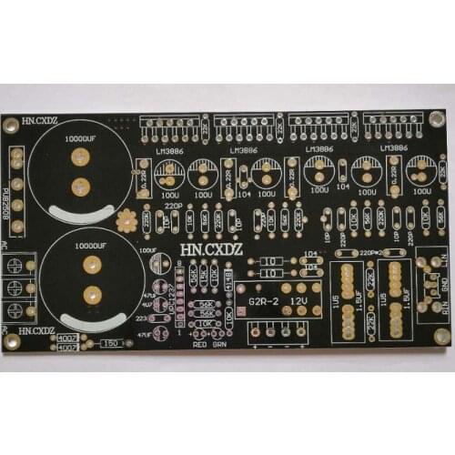 LM3886 130+130W 2 Abreast 2.0 ChannelPure Back Stage Audio Power Amplifier Circuit PCB Empty Board AC 24-28V