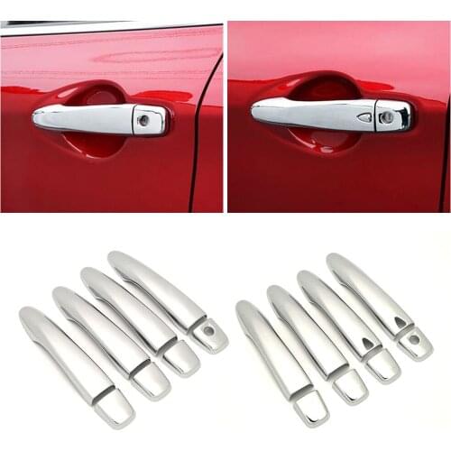 For Nissan Pulsar C13 2015-2018 Car Exterior Modify Chrome Door Handle Cover Decoration Trim Protection Sticker