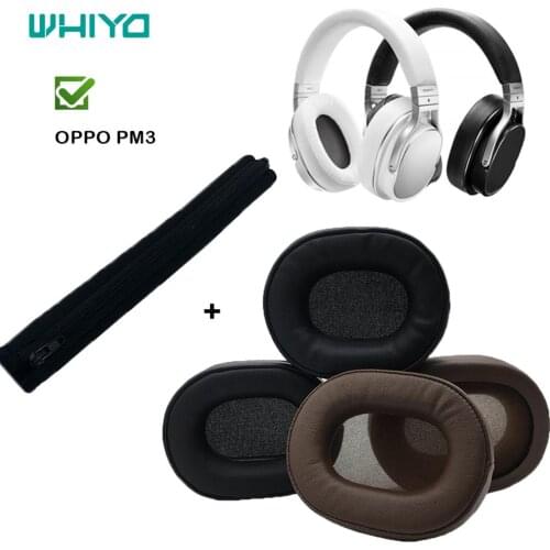 Whiyo 1 Pair of Replacement EarPads Headband for OPPO PM3 PM-3 PM 3 Headset Cushion Cover Bumper Ear Pads Earmuff Accessories