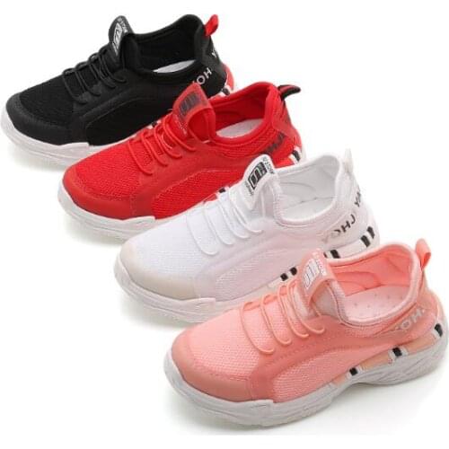 Spring and summer new childrens breathable casual shoes lightweight soft bottom skid kids shoes for girl