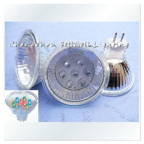 New!energy Stamped Decorative Glass Condenser 220v Led 7 Beads Change Color Quickly Mr16 Big Cup E141